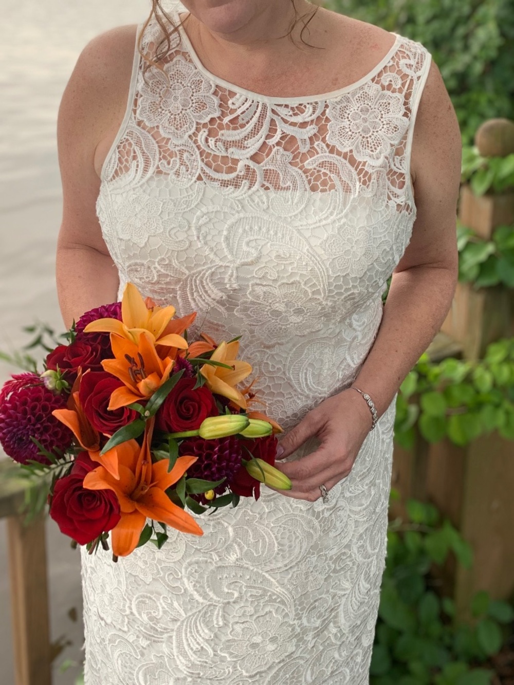 Ivory Lace Cocktail Dress